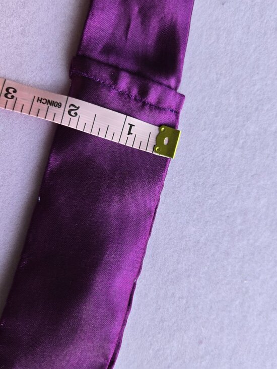 Handmade Lavender Satin and Embroidered Sash Y2k-Style Mermaidcore